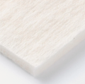Close-up of a textured white fabric on a light gray background, MUJI Unbleached Cotton 180pcs 60mmx50mm