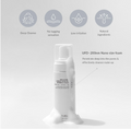 Skincare foam bottle with features listed on a light gray background, Dr.Althea Amino Acid Gentle Bubble Cleanser 140ml