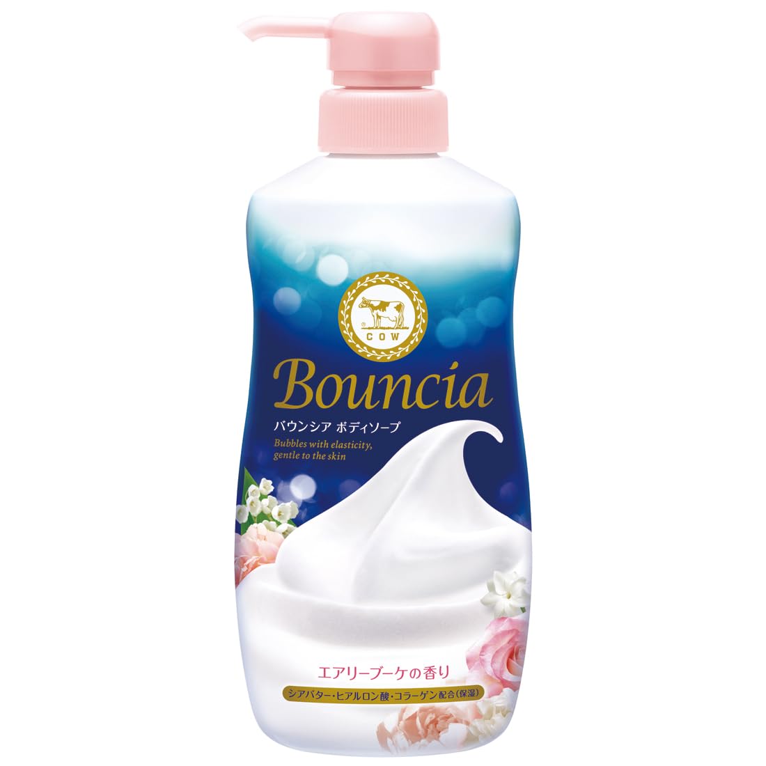 BOUNCIA COW BRAND Premium Body Washes Airy Boquet Rose (480 ml)