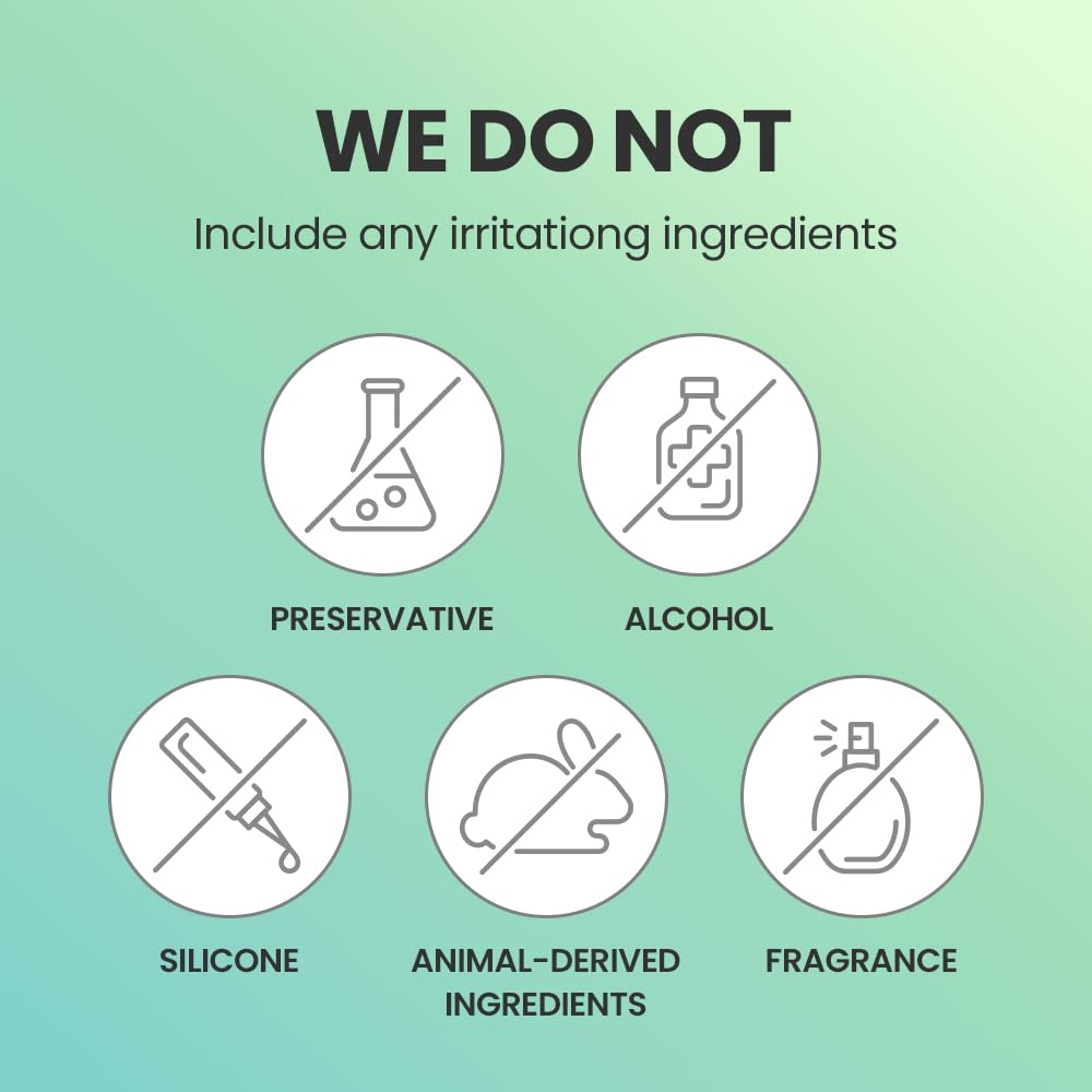 Product label indicating the absence of irritants on a green background, Dr.G Brightening Peeling Gel -120ml
