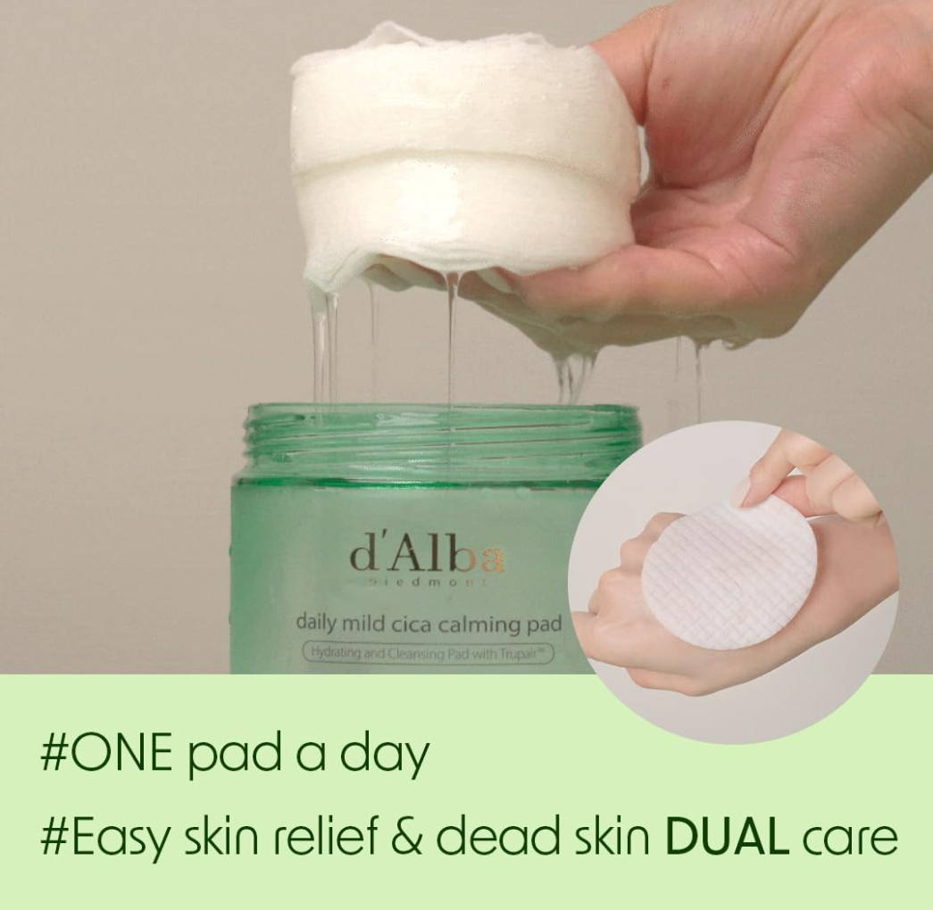 D'Alba Daily Mild Cica Calming Pad 50pads 165ml
