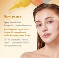 Woman applying a skincare product with text on how to use it, Medicube Kojic Acid Turmeric Resurfacing Toner 250ml