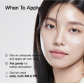 Woman applying skincare product with text on how to use it, Anua Heartleaf Daily Lotion 200ml