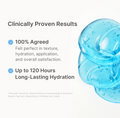 Blue gel product with text highlighting clinically proven results on a white background, Medicube Hyaluronic Ceramide Jelly Cream 50ml