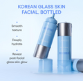 Laneige skincare products with text on a light blue background, Laneige Water Bank Aqua Facial Serum 30ml