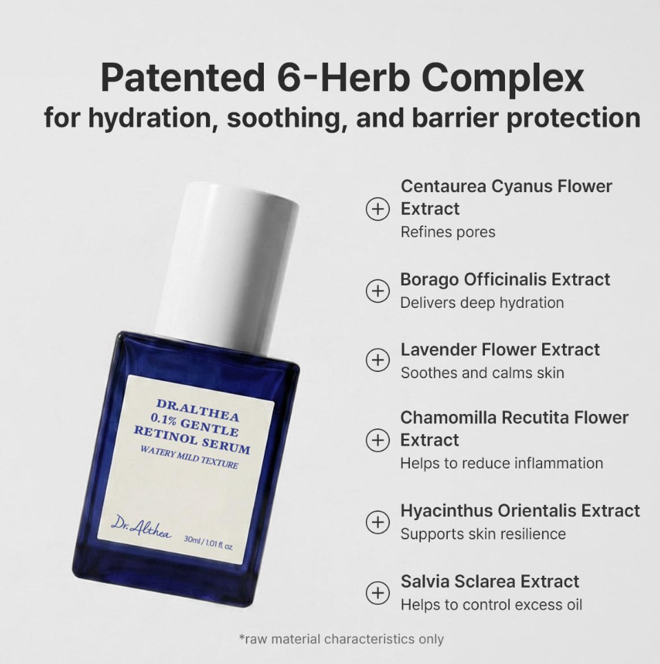 Dr.Althea 0.1% Gentle Retinol Serum 30ml