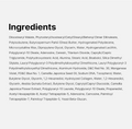 List of ingredients on a white background, Medicube PDRN Lip Sleeping Mask 10g