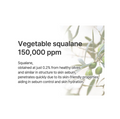Text about vegetable squalane with an olive branch background, S.nature Aqua Squalane Moisturizing Cream 60ml