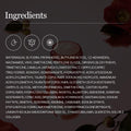 List of ingredients with icons on a dark background, Round Lab Camellia Deep Collagen Firming Cream 50ml