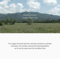 Scenic landscape with mountains and trees, featuring text about a vegan formula, Dr.Althea Amino Acid Gentle Bubble Cleanser 140ml
