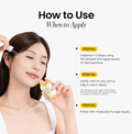 Woman applying skincare product with text on how to use it, ONGREDIENTS Skin Barrier Glow Serum 50ml