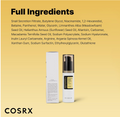 Cosrx skincare product with full ingredient list on a yellow background, Cosrx advanced snail Peptide eye cream 25ml