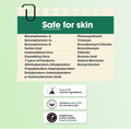 Product label with safety information on a light green background, Somebymi AHA.BHA.PHA 30 Days Miracle Serum 50ml