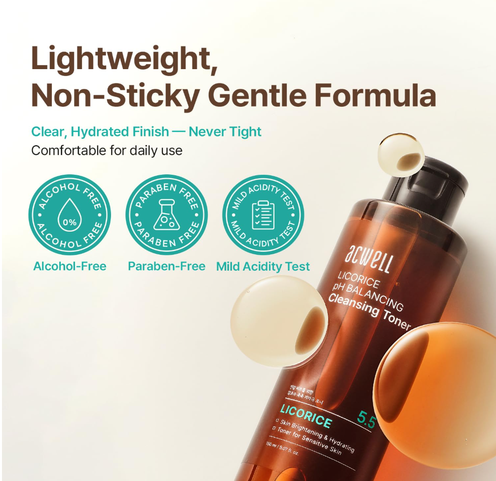 Acwell Licorice pH Balancing Cleansing Toner 150ml