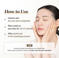 Woman applying a facial mask with text on how to use it, Dr. Althea 345 Relief Cream Mask 4pcs