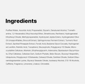 List of ingredients on a white background, Medicube Age-R Vita C Pro Ampoule 20ml