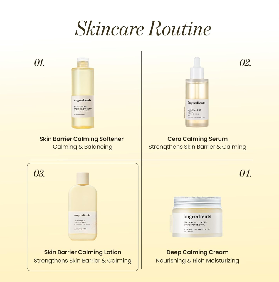 Ongredients Skin Barrier Calming Lotion 220ml