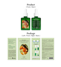 Green skincare product packaging with front, back, left, and right views on a white background, Dr.althea Gentle Vitamin C Serum 30ml