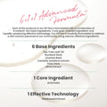 Product packaging with text about '6+1+1 Advanced Formula' and list of ingredients, AXIS-Y Artichoke Intensive Skin Barrier Ampoule 30ml