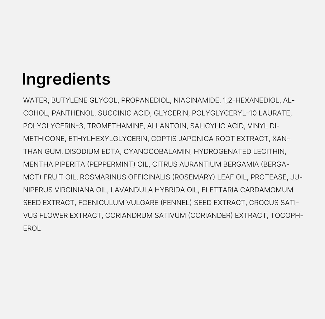 Medicube Red Succinic Acid Peeling Pad 155g, ingredients