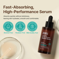 ACWELL Licorice pH Balancing Advance Serum bottle with serum on a applicator, on a beige background, Acwell Licorice pH Balancing Advance Serum 30ml