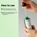 Hand holding a dropper and bottle with 'Ahabapharm' branding, showing how to use a serum, Somebymi AHA.BHA.PHA 30 Days Miracle Serum 50ml