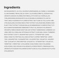 List of ingredients on a white background, Medicube Hyaluronic Multi Peptide Serum 30ml