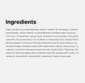 List of ingredients on a white background, Medicube PDRN Hydrating Gel Cleanser 200ml