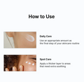 Instructions on how to use a skincare product with images of application on skin, Dr.Althea PDRN Reju 5000 Cream 20g