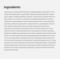 List of ingredients on a white background, Medicube TXA Niacinamide Capsule Cream 55g