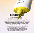 Goodal skincare product with ingredients list on a white background, Goodal Green Tangerine Vita C Dark Spot UV Defense Sunscreen Spf 50 50ml