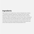 List of ingredients on a white background, Medicube Hypochlorous Acid Peel Shot 80ml