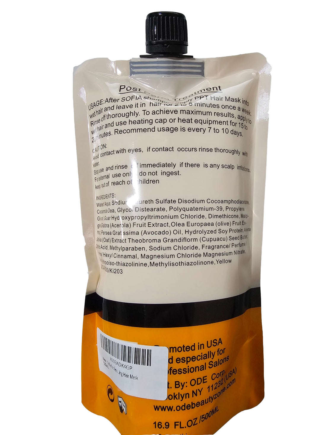 Sofia Professional PPT Post Perm Treatment Hydrating Hair Mask 500mL