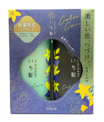 Kracie Ichikami Shampoo and Conditioner Color Care Set (480ml + 480ml)