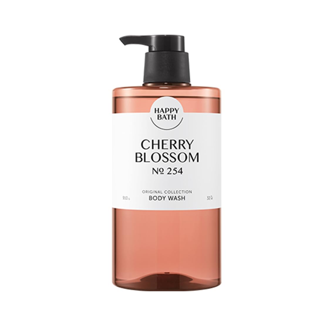 Happy Bath Original Collection Body Wash No 254 mild PH formula, Cherry Blossom (910g 32 oz)