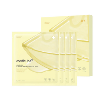 Medicube Kojic Acid Turmeric Brightening Gel Mask 4pc