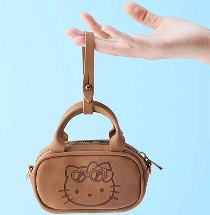 MINISO x Hello Kitty Summer Black Skin Series Mini Coin Pouch Keychain Bag