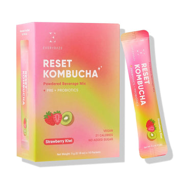 EveryDaze Reset Kombucha 10pack (strawberry/ Grapefruit)
